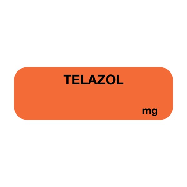 Nevs Label, Telazol mg 1/2" x 1-1/2" Flr Red w/Black SANTW-0237 - main